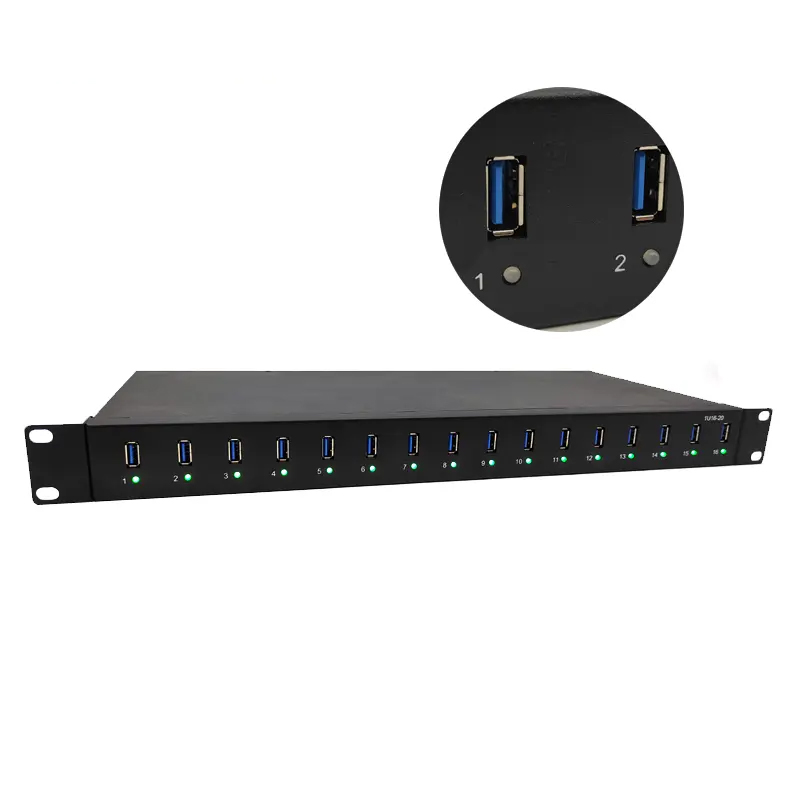 16 Ports USB -Ladegerät (1UCABINET) 200W -Stromversorgung