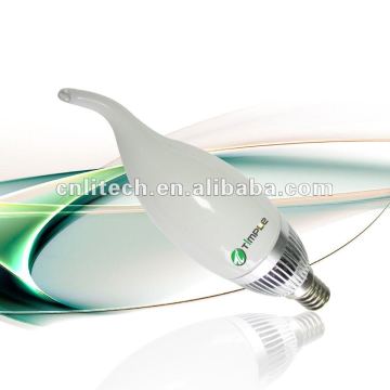 High lumens SMD 3W5W E14 led light bulb candle