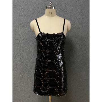 women's black simple dress