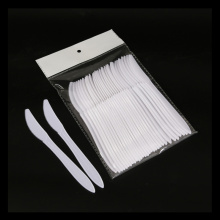 White PP Disposable Plastic Spoon Fork Dessert Spoon