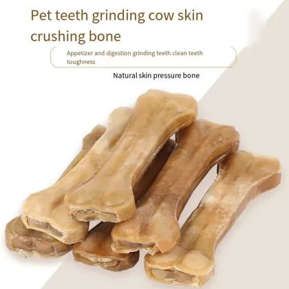 Hot Selling Nature Cowhide Pressed Pet Chewing Snacks