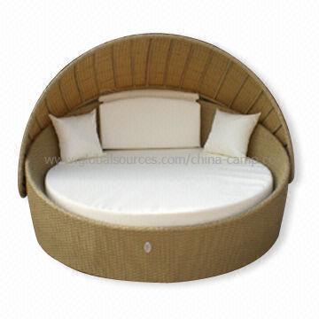 Pantai tempat tidur Sofa dengan aluminium tabung ukuran Diameter 25 x 1.2mm
