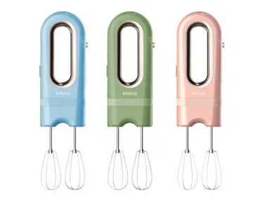 Wireless Electric Hand Mixer with Mini Portable Design - Includes 2 Whisk Attachments and Hand Blender Functionality