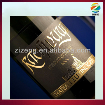 hot foil labels paper labels for wine bottle label
