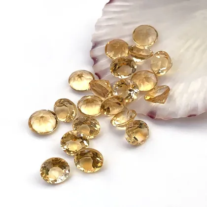 Yellow Crystal Mix Shape Loose Semi Precious Gemstones