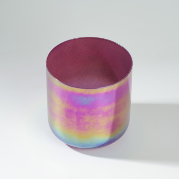 Q&#39;R Rainbow Electric Purple Crystal Singing Bowl