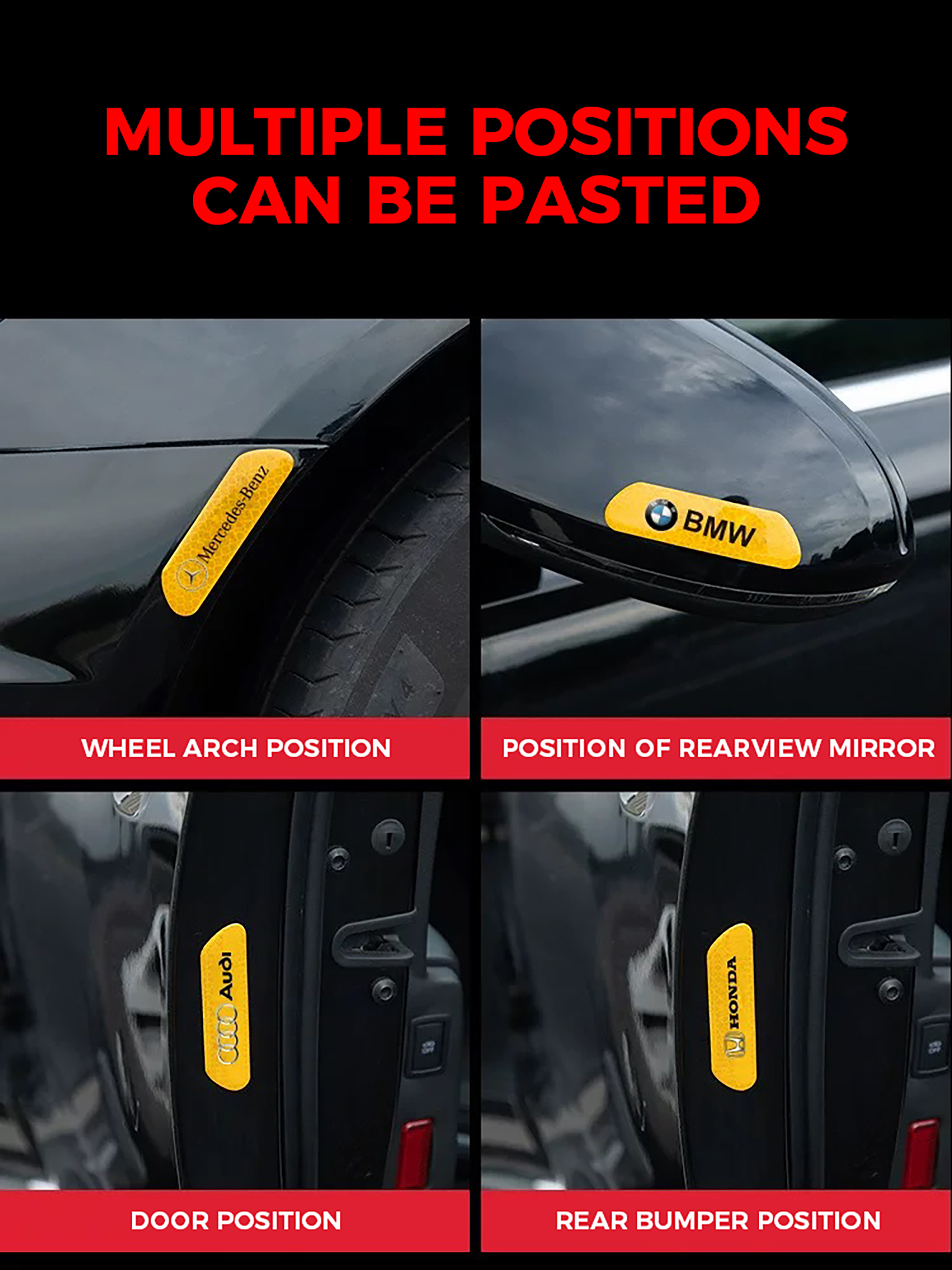 High Visibility Reflective Car Sticker