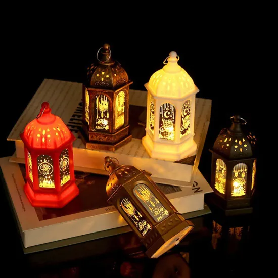 EID Mubarak Lantern LED Wind Lights for Ramadan Decor and Gifts