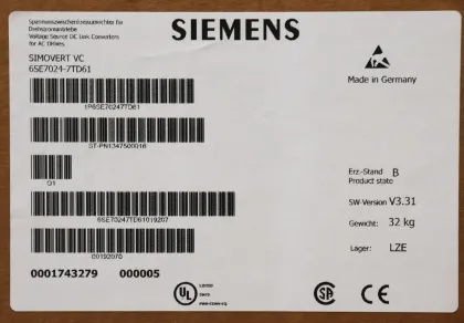 BRAND NEW SIEMENS 6SE7024-7TD61 Inverter