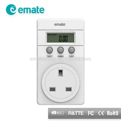 UK Style Energy Monitoring Socket Power Mieter Socket