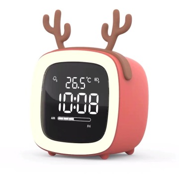 Cute Pet Alarm Clock: Touch Sensor LED Night Light