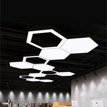Hexagonal Honeycomb Chandeliers for Gyms, Stadia, Cafes, and More