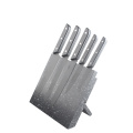 5pcs Black Coating Knife Set with Block