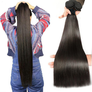 Bundles de cabello humano recto 100% sin procesar cabello remy