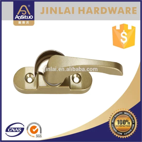 Factory direct wholesale aluminum alloy window crescent lock latch , crescent wrench window lock for sale