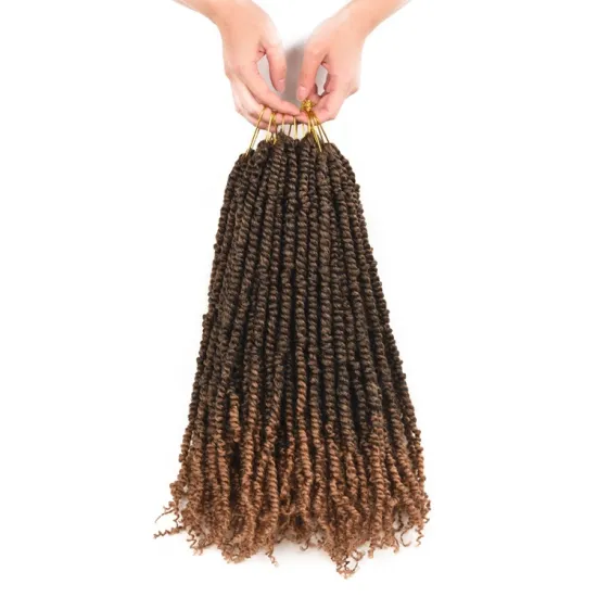 hot spring twist braiding hair pre looped fluffy hair passion twist crochet hair wholesale passion twist 18inch