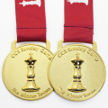 Персонализированный золото дизайн вашей собственной гоночной медаль