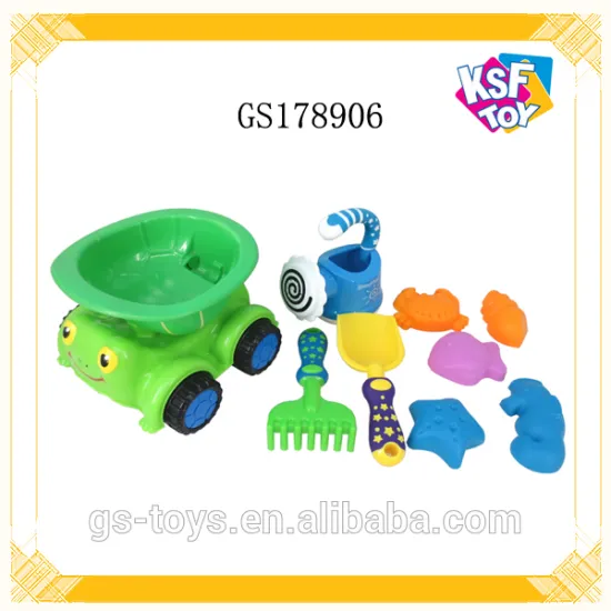 Outdoor Summer Sand Beach Toy 9 Pieces Plastic Beach Set