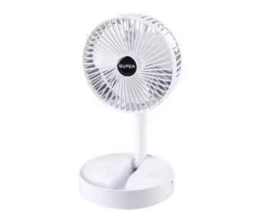 Mini Adjustable Head Classic ABS Low Noise Rechargeable Handheld Fan