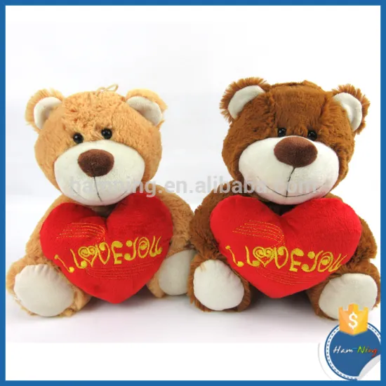 25cm chinchilla valentine gift I LOVE YOU stuffed plush lovable bear toy