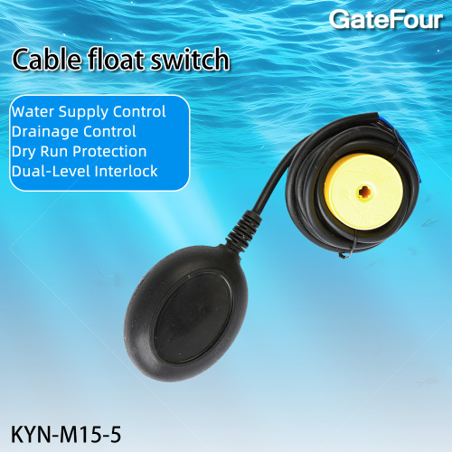 Schwarzer Schwimmerschalter KYN-m15-5