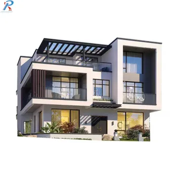 Prefab Light Steel Villa Models: 1:1 Scale Building Replicas