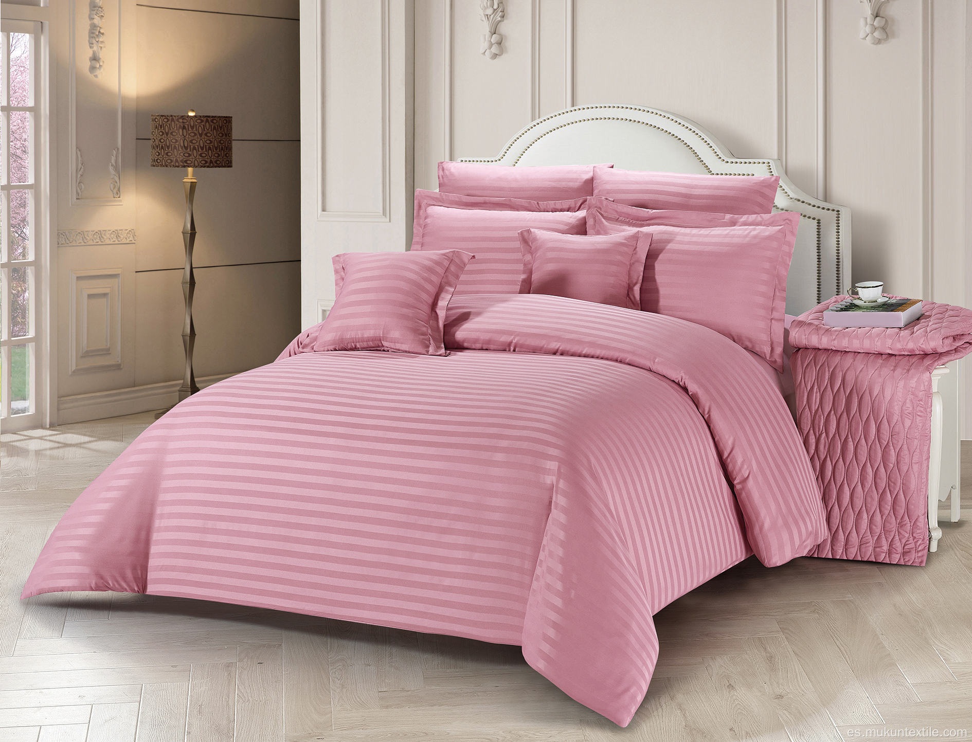 Productor directamente Stripe Hotel Four Piece Set