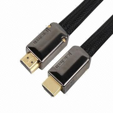 19-pin HDMI Male to Male Cable Assembly, Compatible with 3D TV's Ethernet Compliant