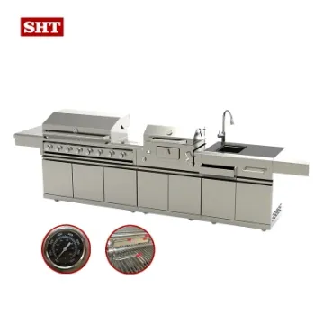 Outdoor Stainless Steel Gas Grill Cabinet Kitchen