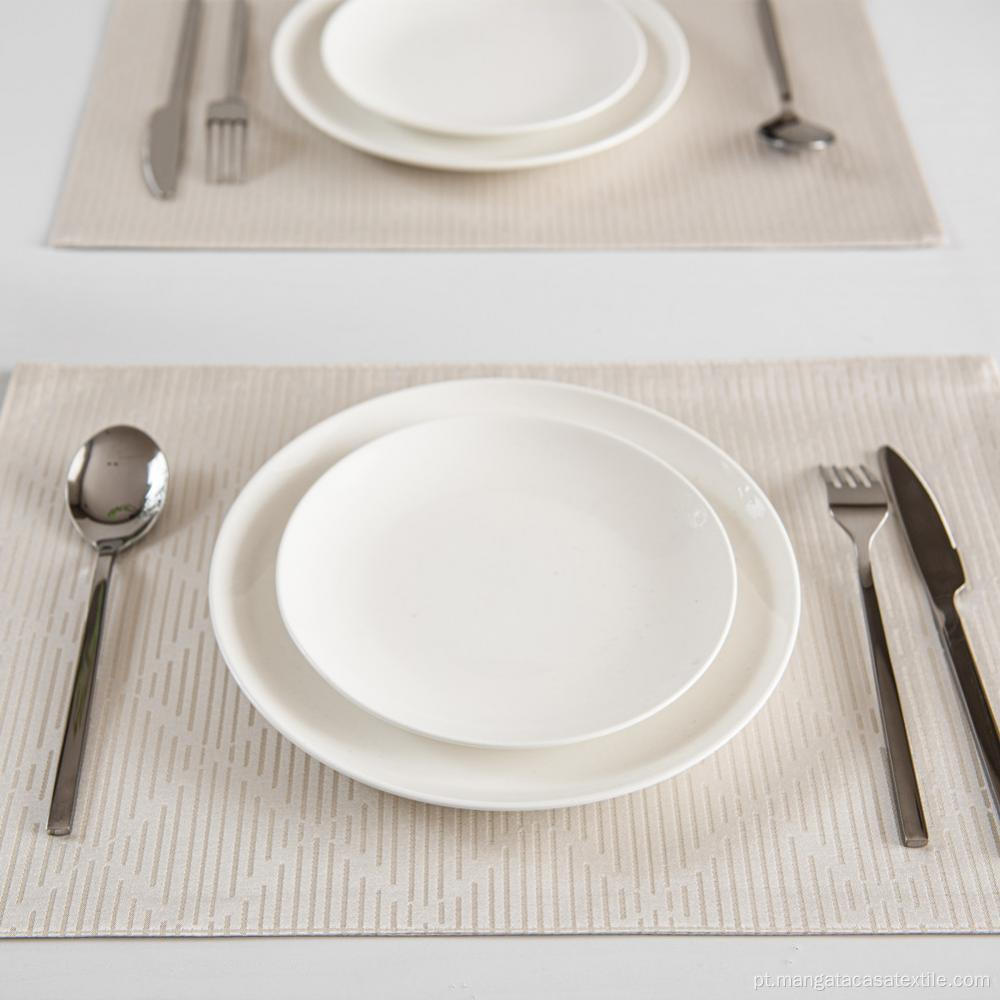 Placemat de mesa anti-deslizamento lavável à prova d'água para restaurante