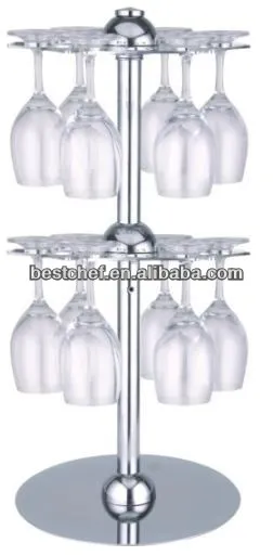 Swiveling Table-tab glass rack