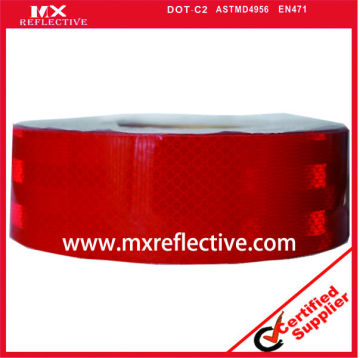 PET prismatic red reflective sheeting