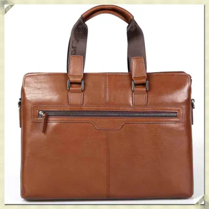 Mens Leather Portfolio Genuine Leather Bag Men Briefcase