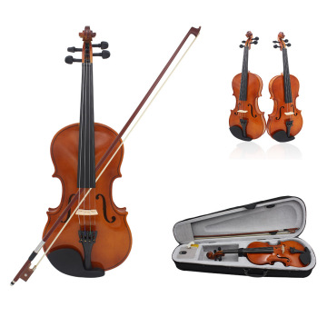 Wholesale Solid Wood Violin with Case for Beginners - 1/2, 3/4, 4/4 Sizes