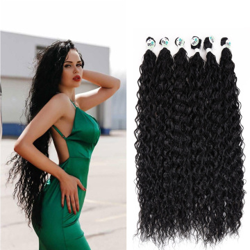 Afro Curly Water Wave Hair Bundles For Extensions