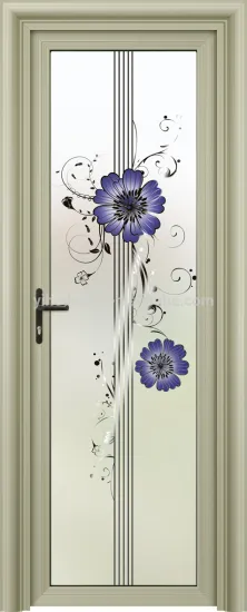 Pre-hung exterior screen door magnetic interior oriental