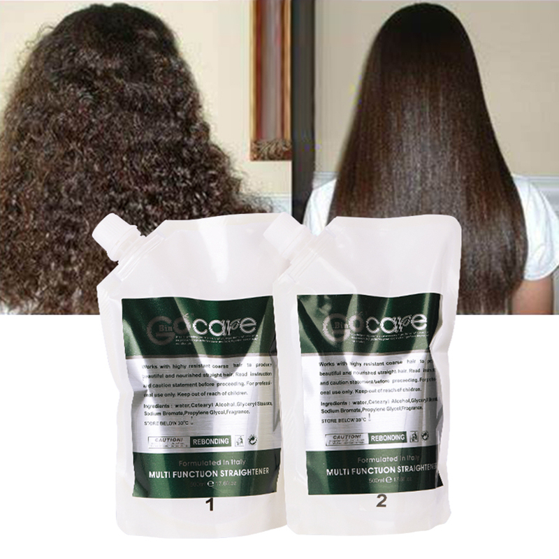 GOCARE Wholesale Hydrolyzed Keratin Rebonding Hair Collagen Relaxer Cream Hair Straightening Cream