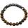 Gemstone 8MM Round Beads Faceted Abacus Hematite Magnetic Bracelets Crystal Quartz Stretch Bangle for Men Women