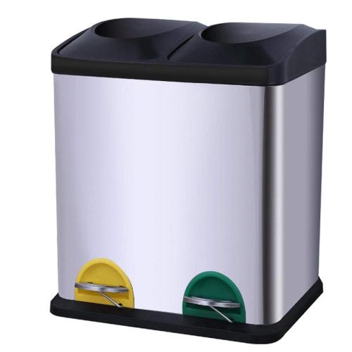 Kitchen Recycling 2 Compartments Indoor Recycle Bins