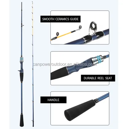 New Arrival 175cm Egi Squid Boat Fishing Rods for Sea Ocean Rafting