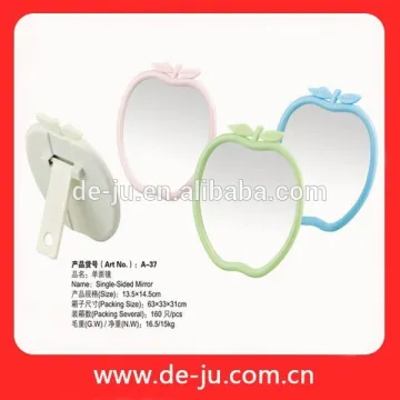 Cosmetic Handheld Makeup Beauty Care Plastic Mirror