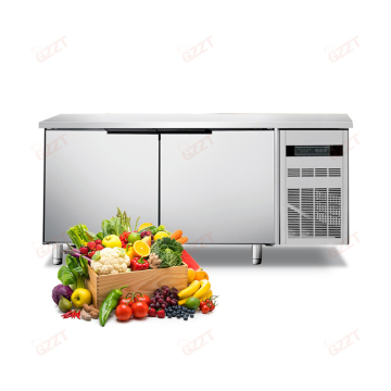 Commercial Kitchen Stainless Steel Prep Tables and Refrigerators