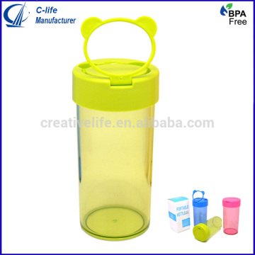 300ml Plastic PC Bottle Sports Bottle Tumbler with Bear Lid