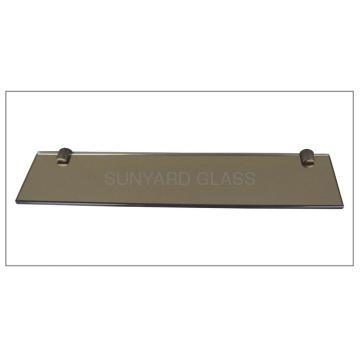 Brown tempered glass shelf
