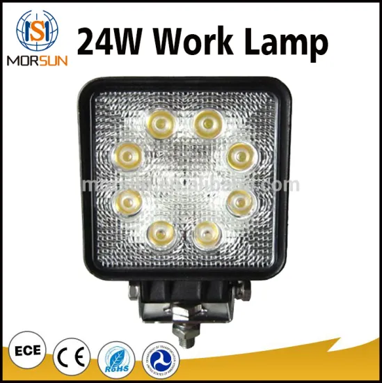 4x4 car accesories 24w sqaure led work light 24w car light 12v