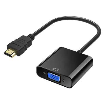 HDMI เป็น VGA อะแดปเตอร์ตัวแปลงทองชุบเข้ากันได้กับคอมพิวเตอร์เดสก์ท็อปแล็ปท็อปและพีซีจอมอนิเตอร์