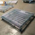 Cage de fil pliable en métal de stockage empilable