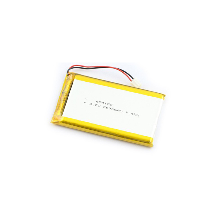 리튬 이온 배터리 654169 2000mah 3 7v Lipo 배터리 고용량 지원 OEM ODM