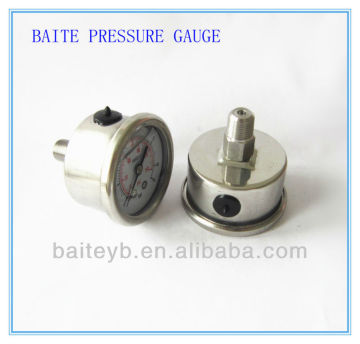 40mm(1.5")All stainless steel glycerin oil filled pressure gauge meter