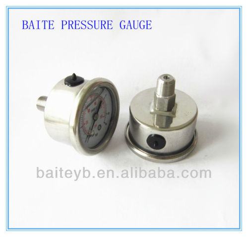 40mm(1.5")All stainless steel glycerin oil filled pressure gauge meter